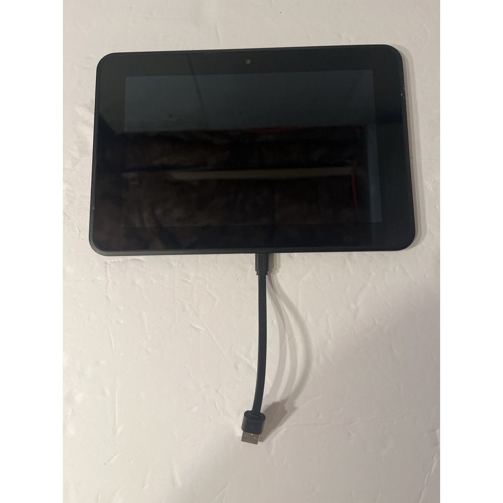 Amazon Kindle Fire Tablet Model 3HT7G Black Tested Working With A USB Cord